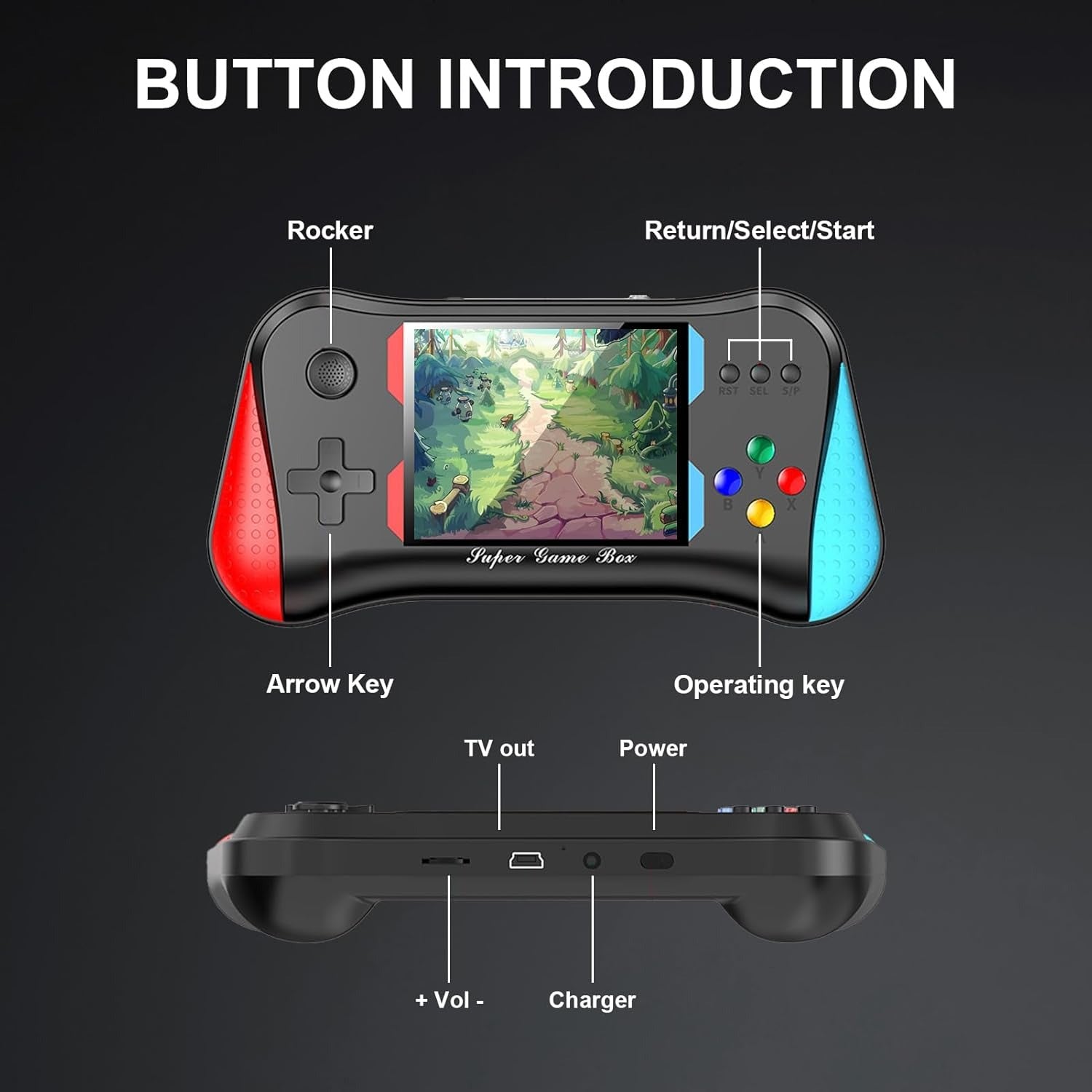Consola Portatil Sup X7M 500 Juegos En 1 + Control 2do Jugador - FraDa Store