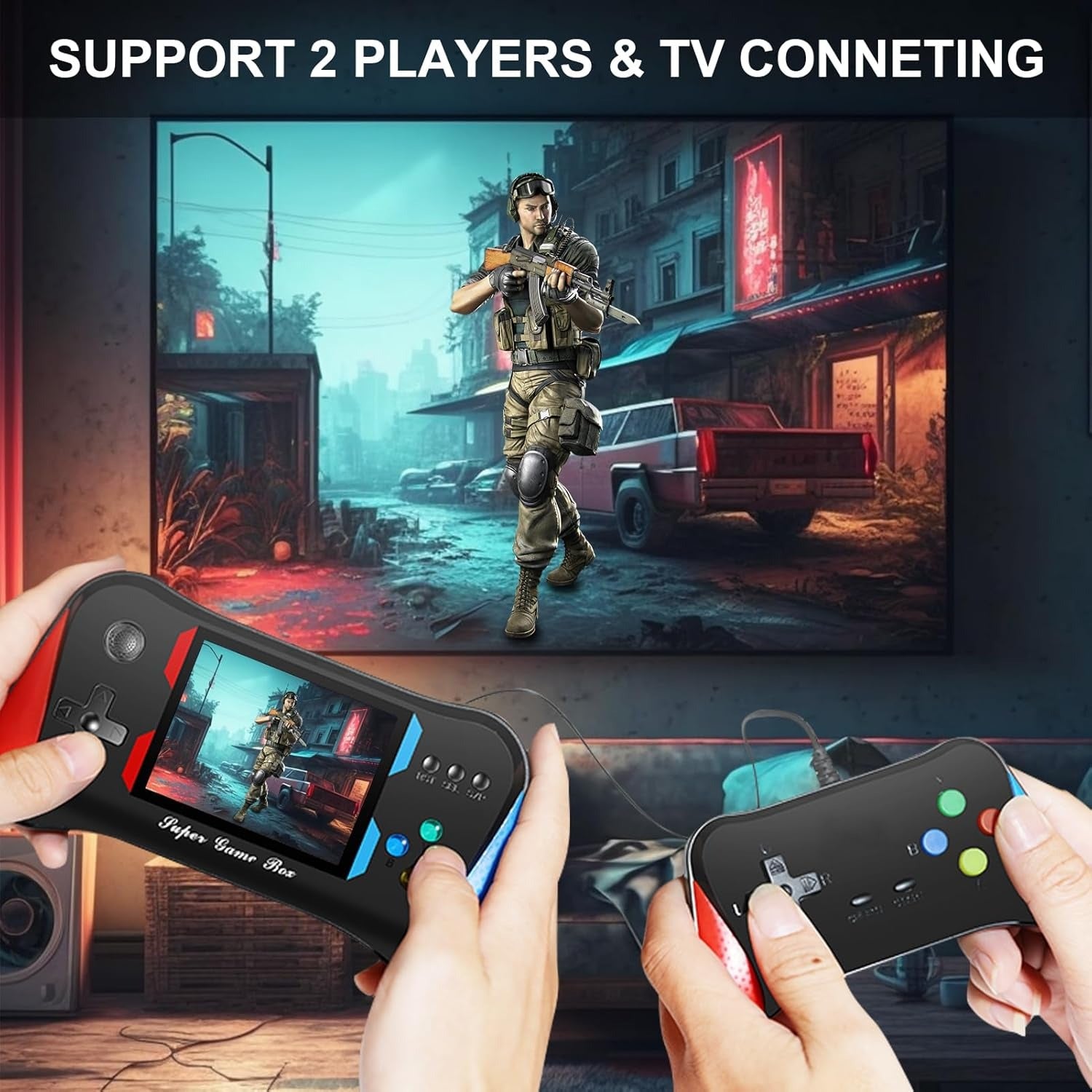 Consola Portatil Sup X7M 500 Juegos En 1 + Control 2do Jugador - FraDa Store