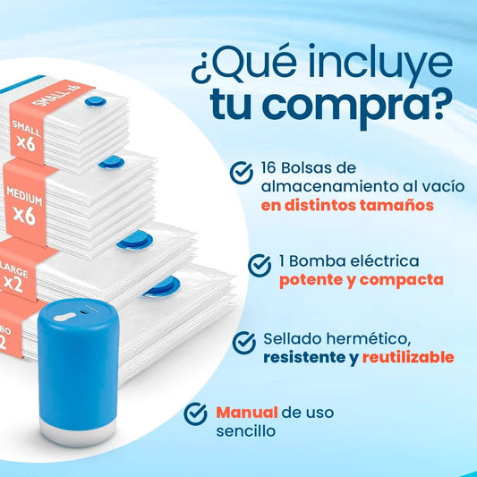 PackEasy® ¡Magia al vacio! Ahorrador de espacio estrategico - FraDa Store