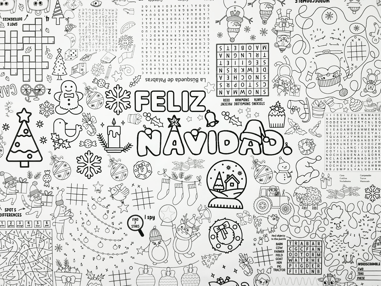 Banner de Navidad para Colorear - FraDa Store