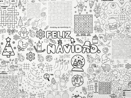 Banner de Navidad para Colorear - FraDa Store