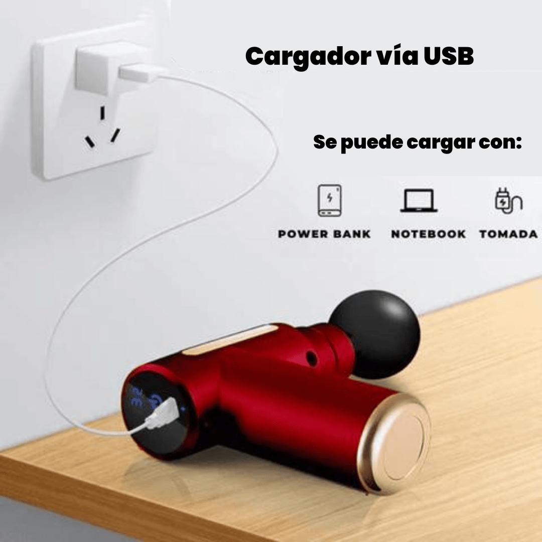 Pistola Masajeadora Muscular Recargable - FraDa Store